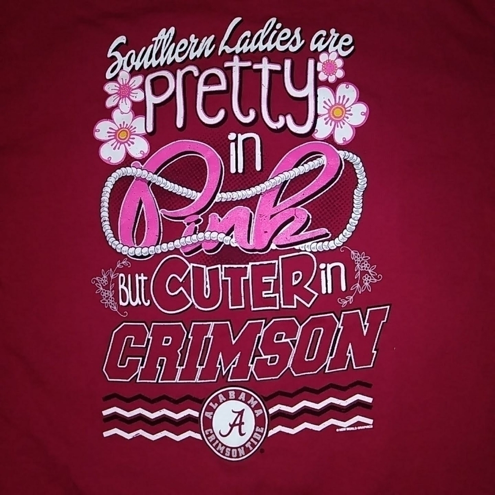 Alabama Crimson Gildan tshirt Medium